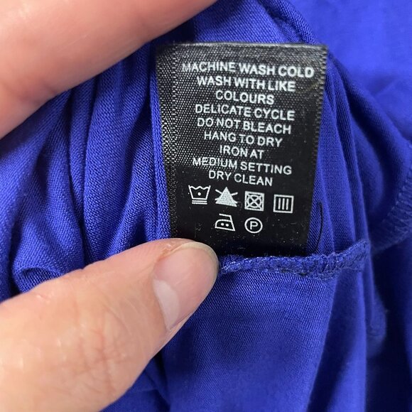 Studio by Liz Claiborne Royal Blue Blouse Size Small - Picture 4 of 8